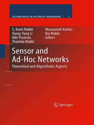 cover image of Sensor and Ad-Hoc Networks